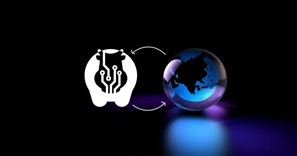 A glass globe and the Fatcow Digital logo indicating digital marketing news from all over the world